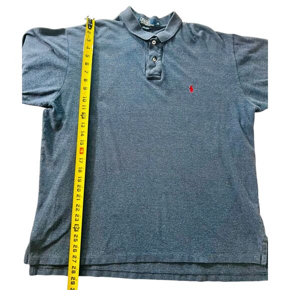 Polo Ralph Lauren Shirt Mens XL Blue Red Pony 100% Cotton Short Sleeve Pre-Owned - Picture 5 of 6